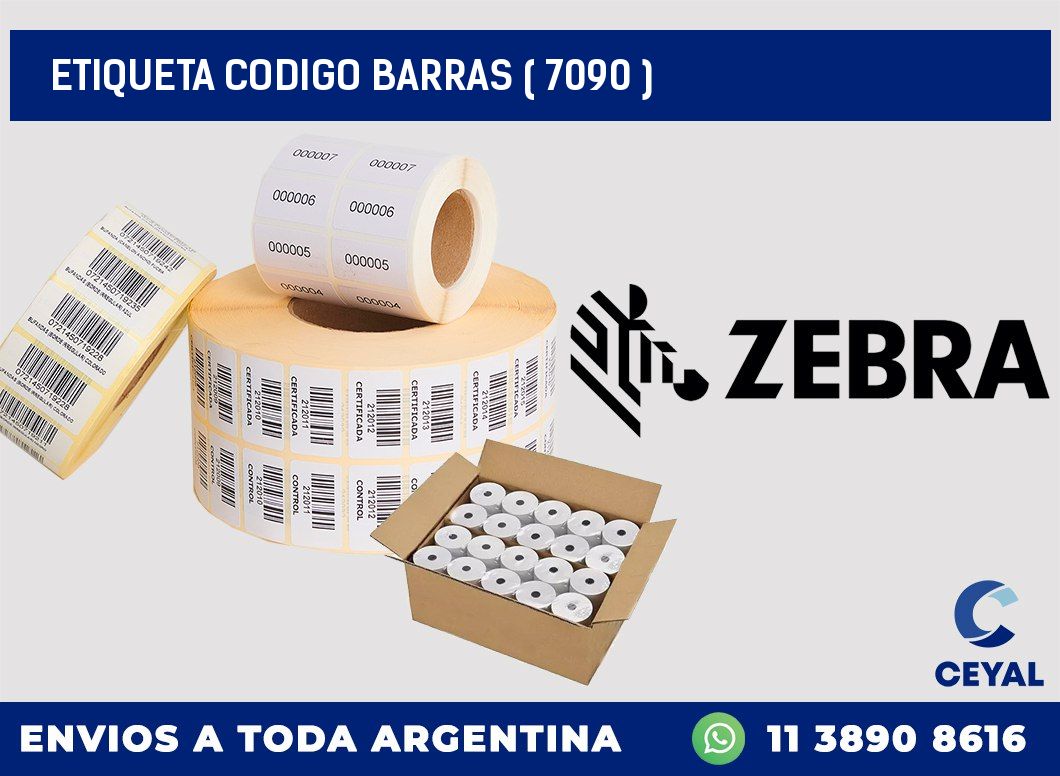 ETIQUETA CODIGO BARRAS ( 7090 )