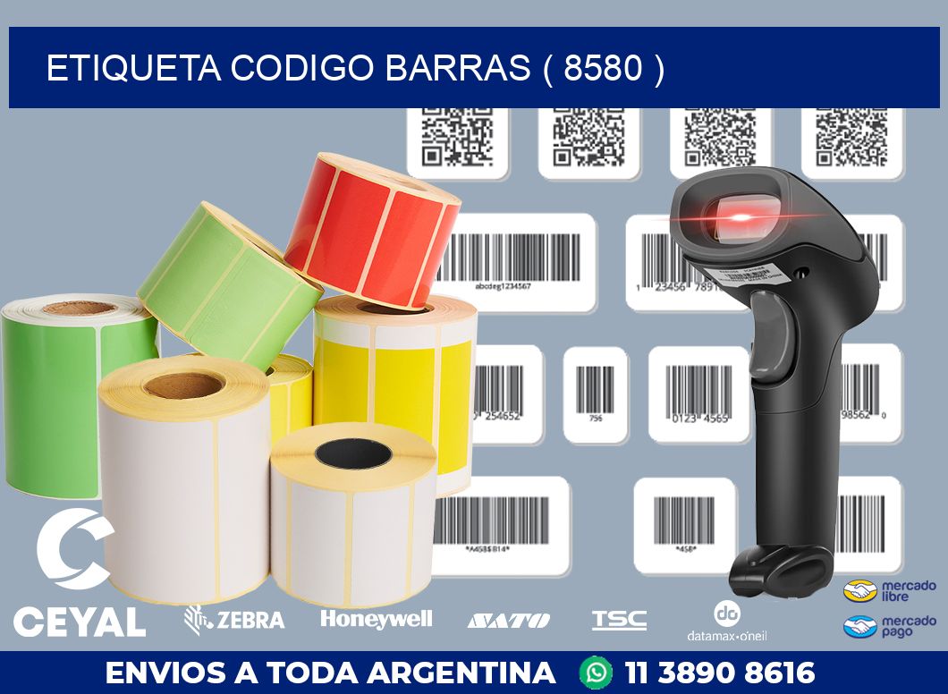 ETIQUETA CODIGO BARRAS ( 8580 )