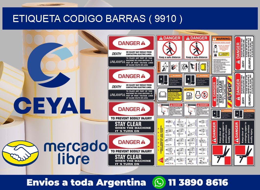 ETIQUETA CODIGO BARRAS ( 9910 )