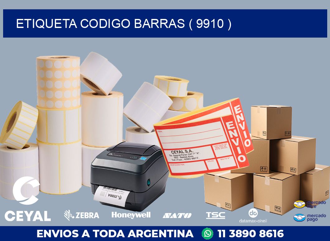 ETIQUETA CODIGO BARRAS ( 9910 )