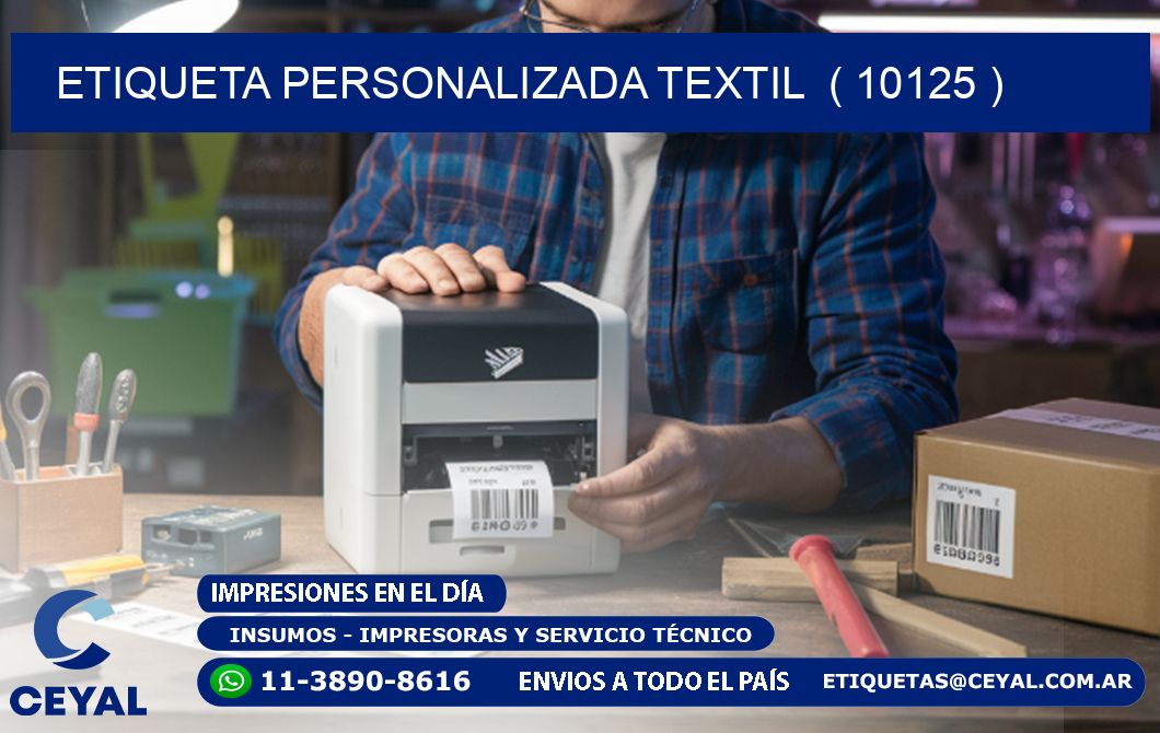 ETIQUETA PERSONALIZADA TEXTIL  ( 10125 )