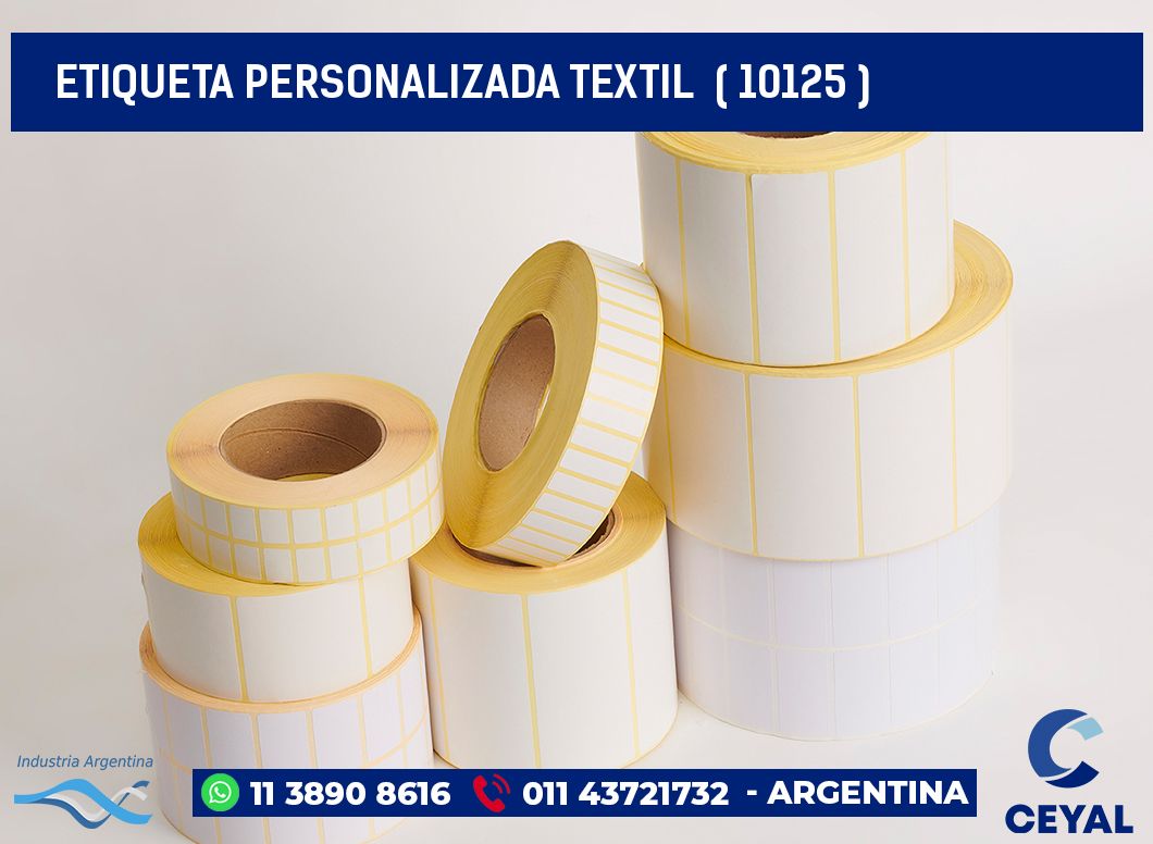 ETIQUETA PERSONALIZADA TEXTIL  ( 10125 )