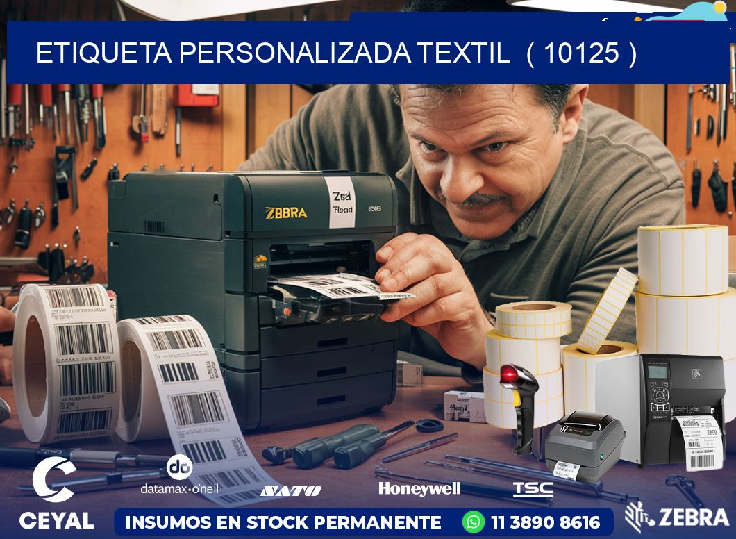 ETIQUETA PERSONALIZADA TEXTIL  ( 10125 )