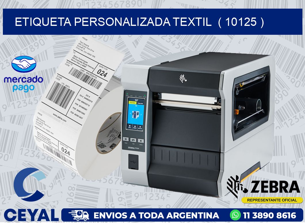 ETIQUETA PERSONALIZADA TEXTIL  ( 10125 )