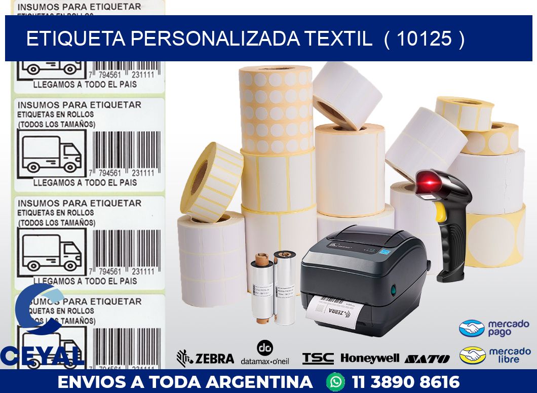 ETIQUETA PERSONALIZADA TEXTIL  ( 10125 )