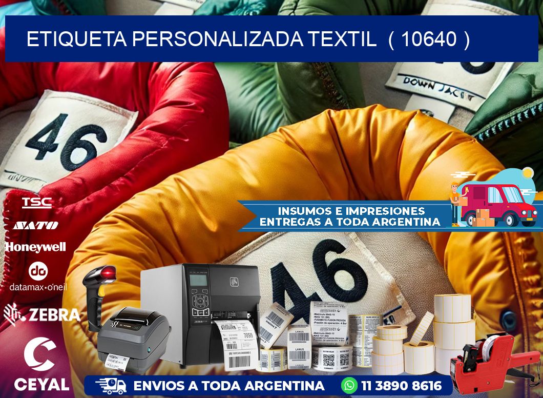 ETIQUETA PERSONALIZADA TEXTIL  ( 10640 )