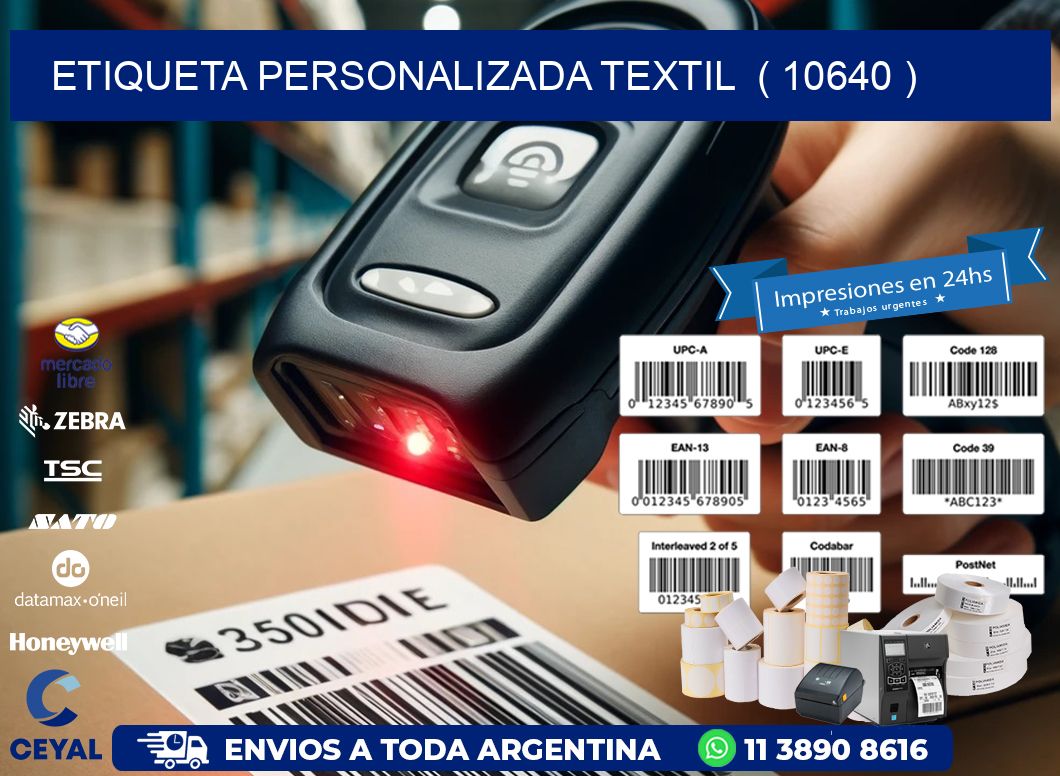 ETIQUETA PERSONALIZADA TEXTIL  ( 10640 )