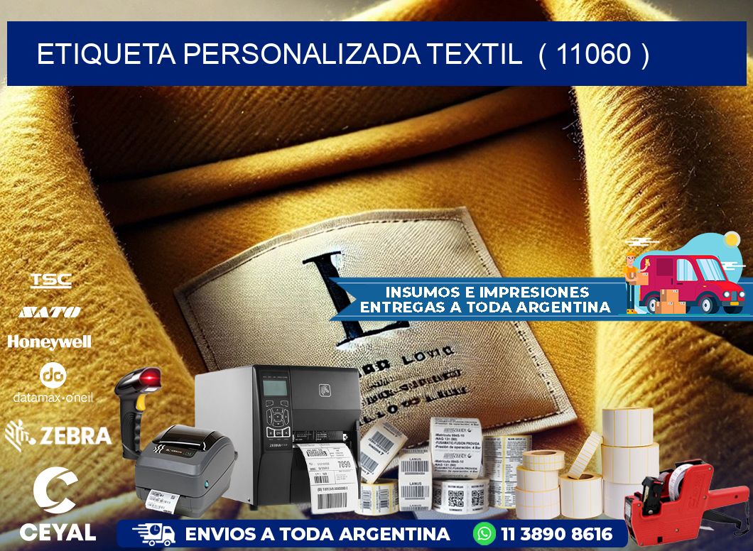 ETIQUETA PERSONALIZADA TEXTIL  ( 11060 )