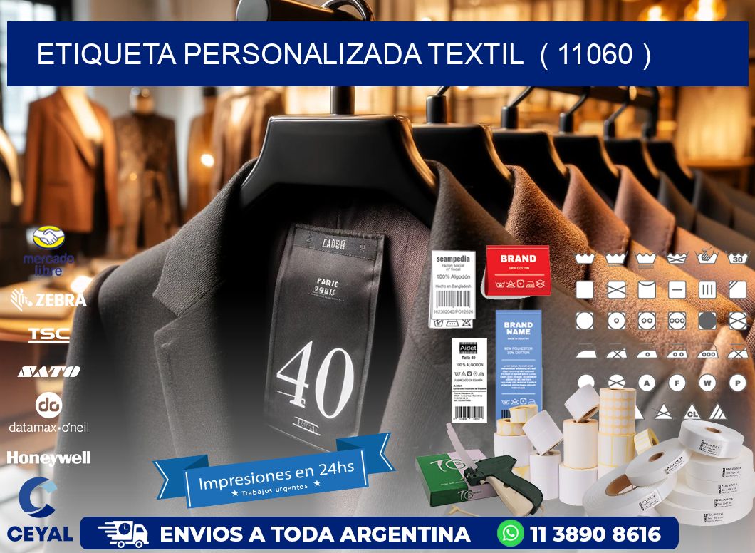 ETIQUETA PERSONALIZADA TEXTIL  ( 11060 )