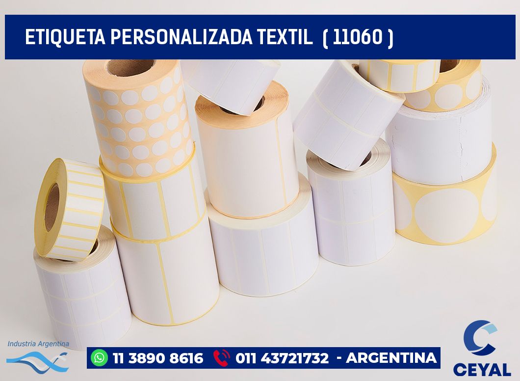 ETIQUETA PERSONALIZADA TEXTIL  ( 11060 )