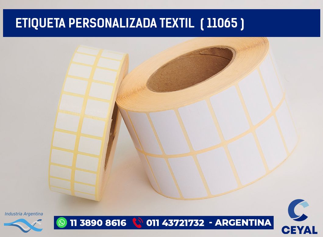 ETIQUETA PERSONALIZADA TEXTIL  ( 11065 )