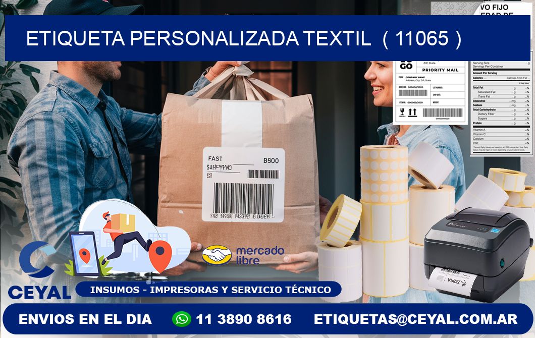 ETIQUETA PERSONALIZADA TEXTIL  ( 11065 )