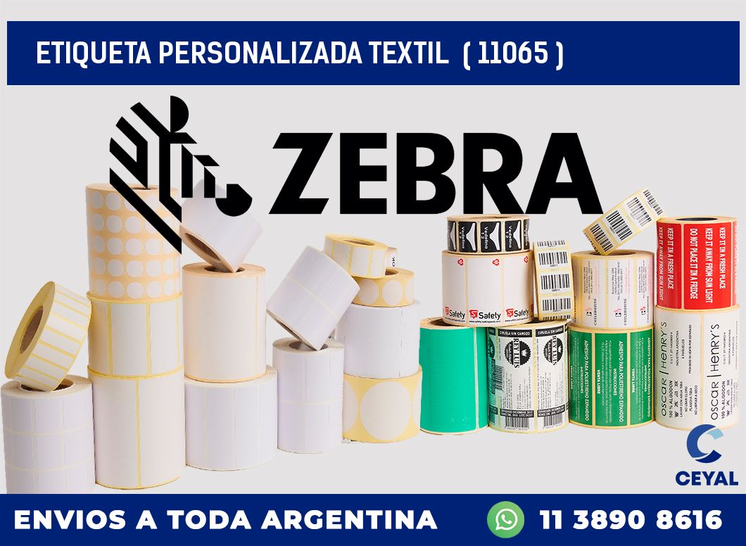 ETIQUETA PERSONALIZADA TEXTIL  ( 11065 )