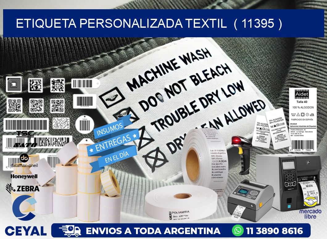 ETIQUETA PERSONALIZADA TEXTIL  ( 11395 )