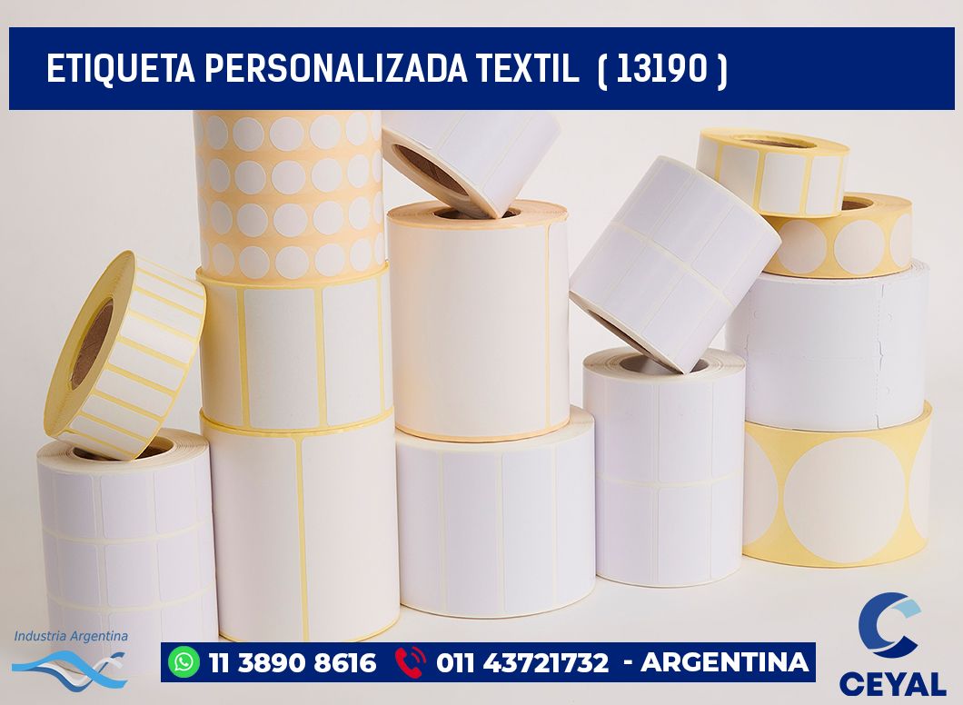 ETIQUETA PERSONALIZADA TEXTIL  ( 13190 )