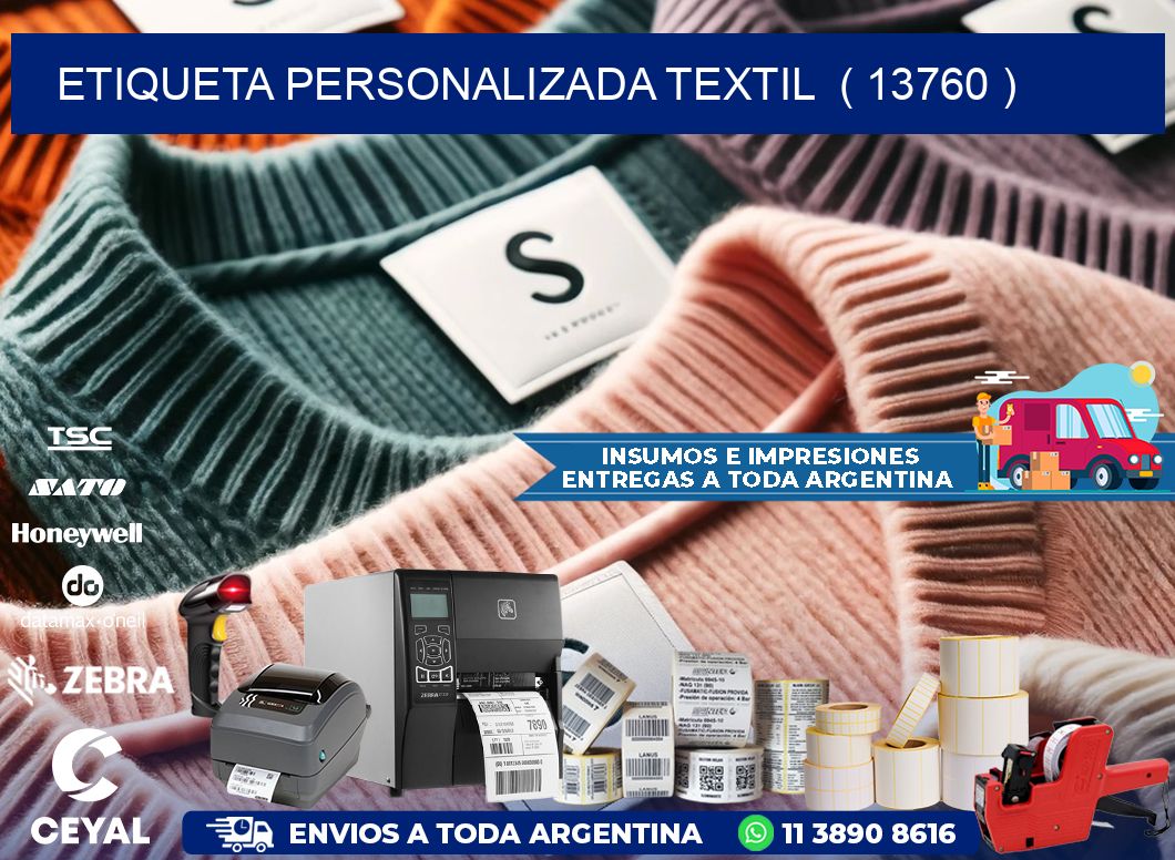 ETIQUETA PERSONALIZADA TEXTIL  ( 13760 )