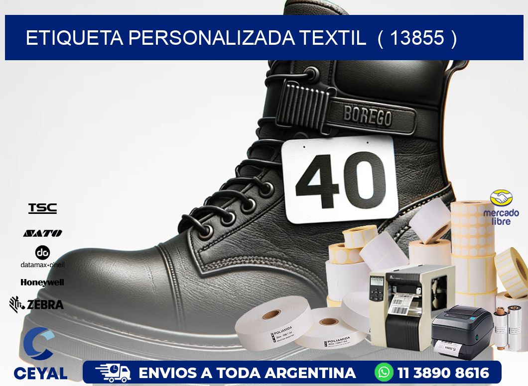 ETIQUETA PERSONALIZADA TEXTIL  ( 13855 )