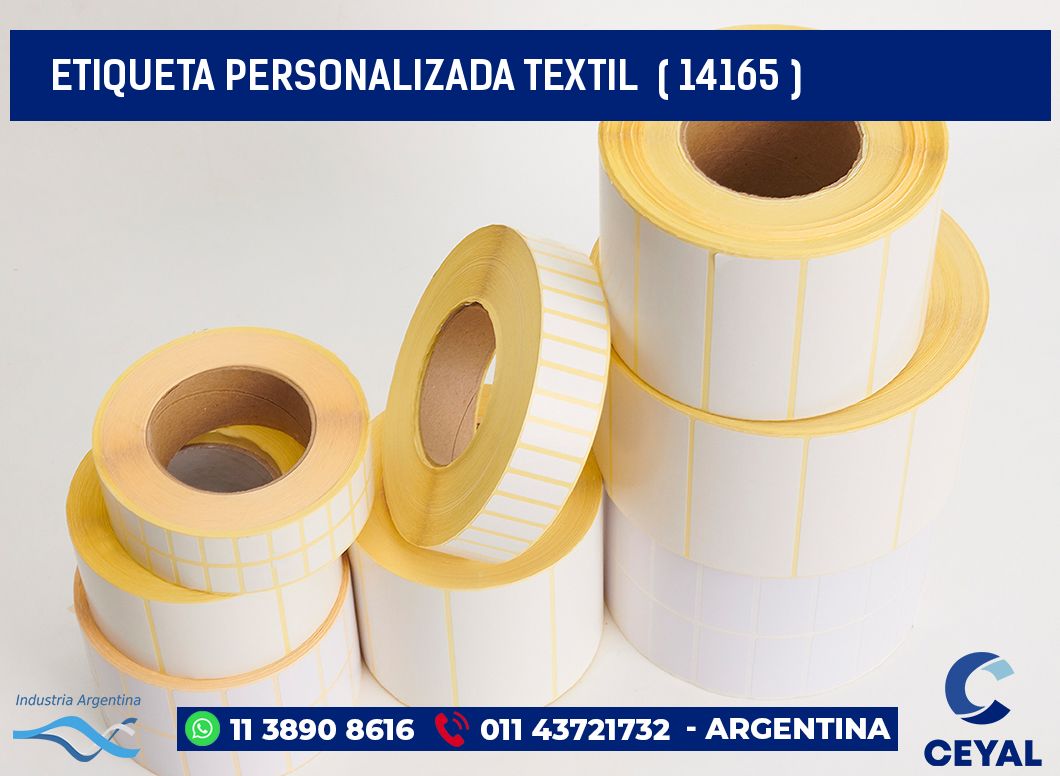 ETIQUETA PERSONALIZADA TEXTIL  ( 14165 )