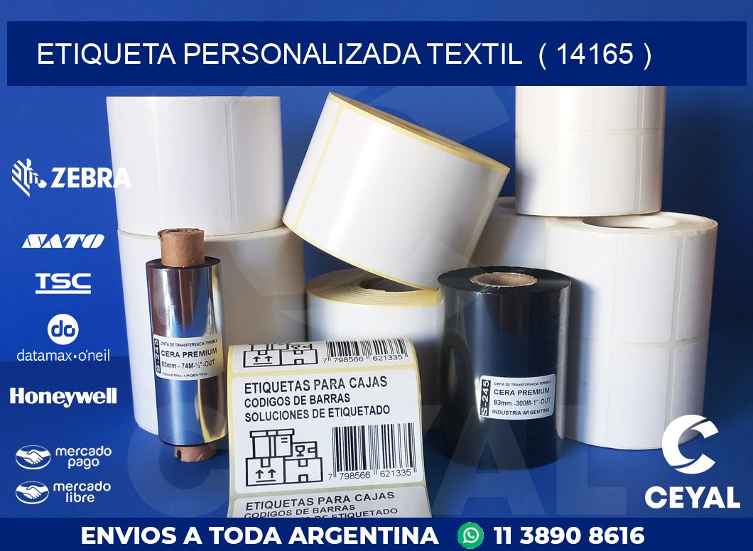 ETIQUETA PERSONALIZADA TEXTIL  ( 14165 )