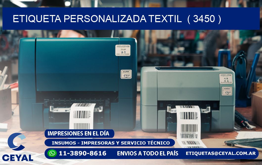 ETIQUETA PERSONALIZADA TEXTIL  ( 3450 )