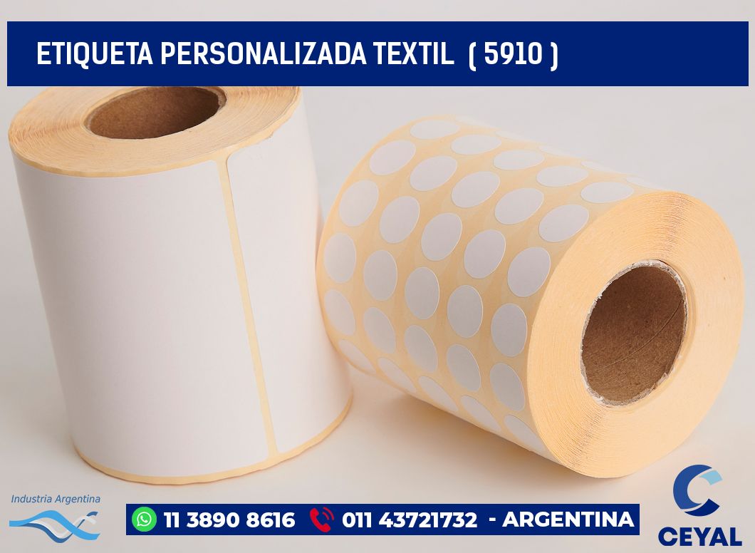 ETIQUETA PERSONALIZADA TEXTIL  ( 5910 )