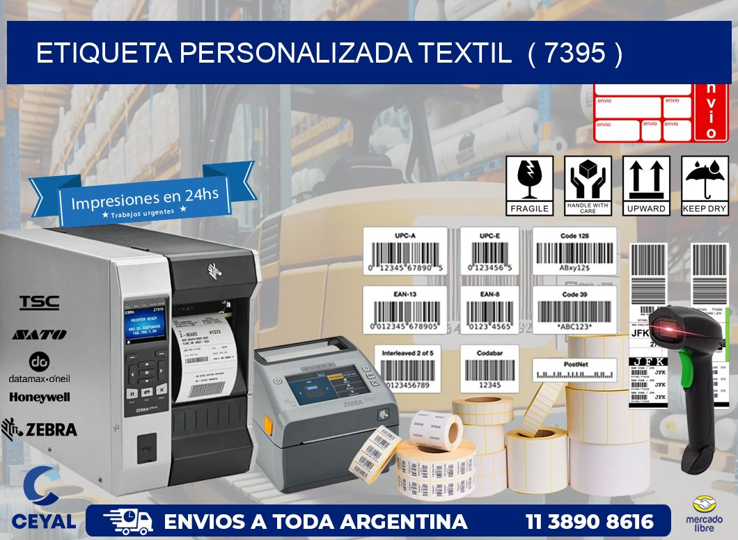 ETIQUETA PERSONALIZADA TEXTIL  ( 7395 )