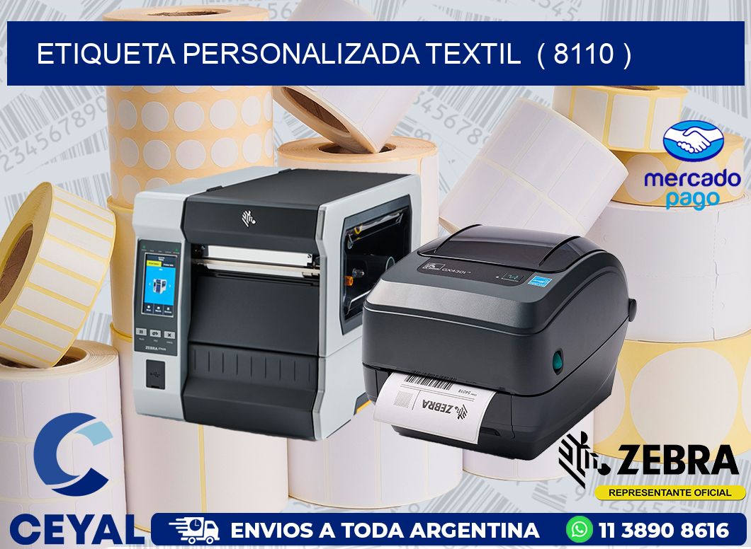 ETIQUETA PERSONALIZADA TEXTIL  ( 8110 )