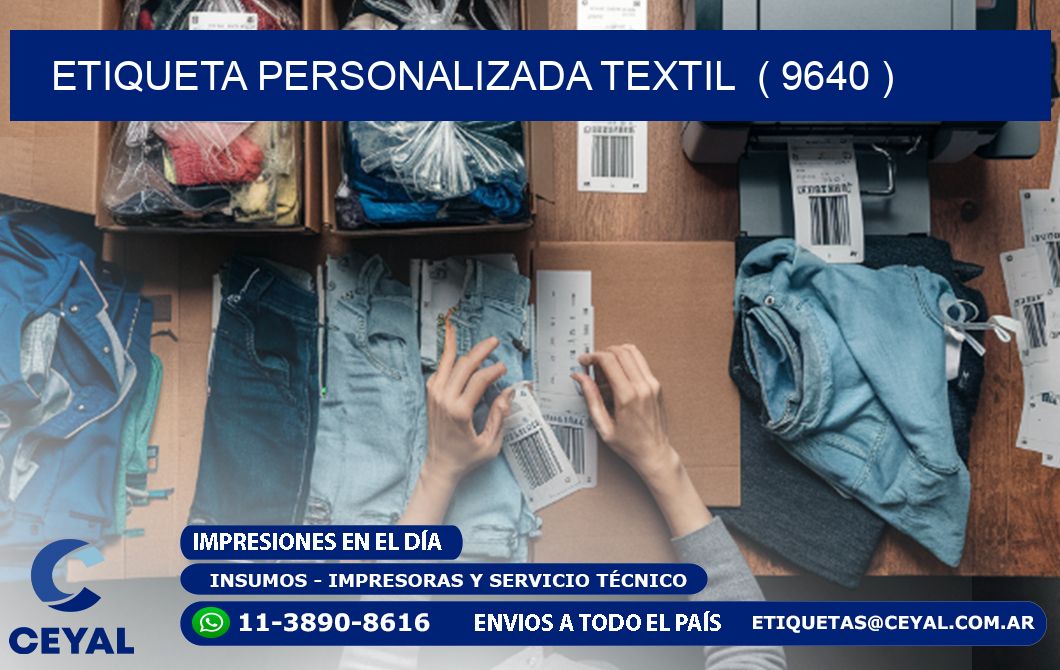 ETIQUETA PERSONALIZADA TEXTIL  ( 9640 )