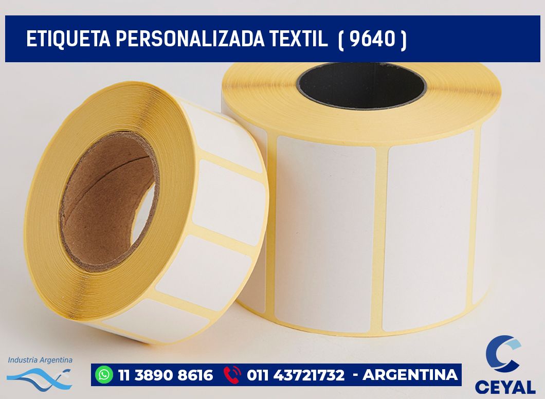 ETIQUETA PERSONALIZADA TEXTIL  ( 9640 )