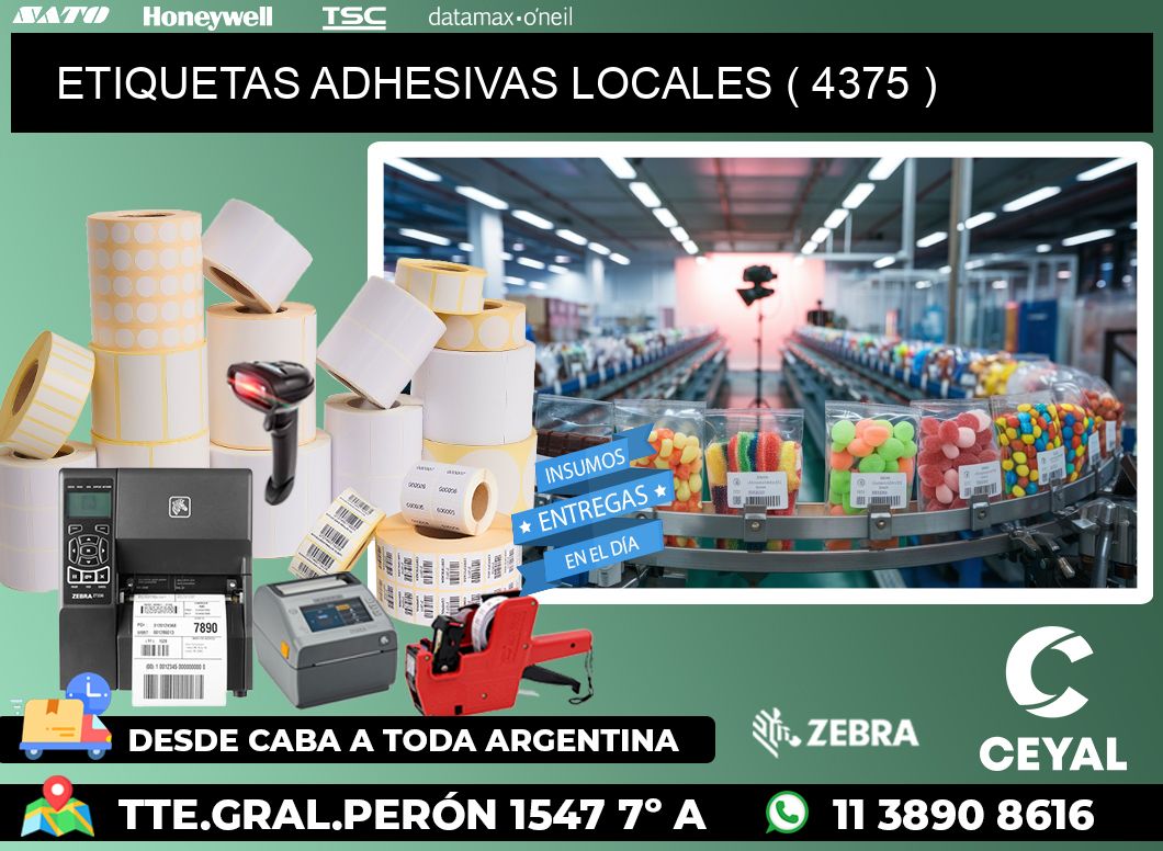 ETIQUETAS ADHESIVAS LOCALES ( 4375 )