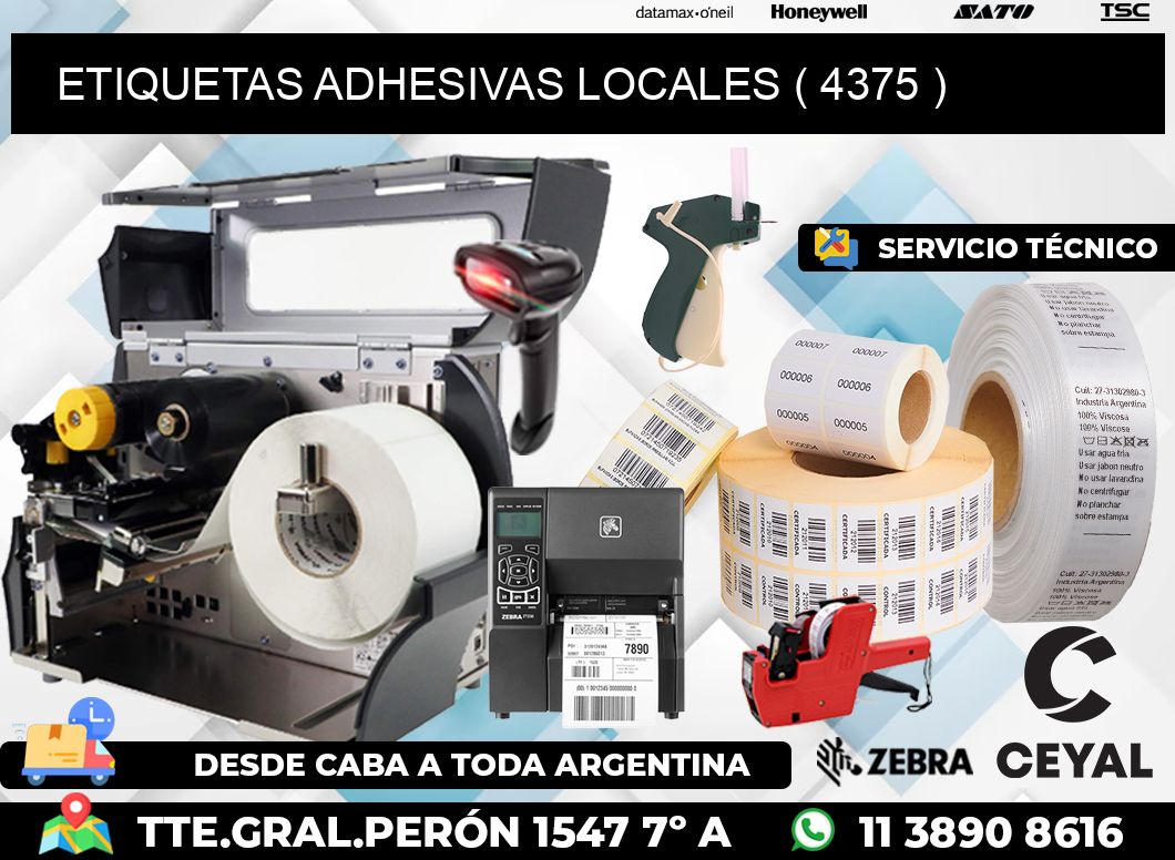 ETIQUETAS ADHESIVAS LOCALES ( 4375 )