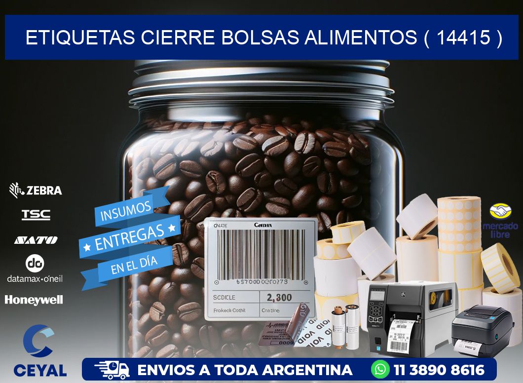 ETIQUETAS CIERRE BOLSAS ALIMENTOS ( 14415 )