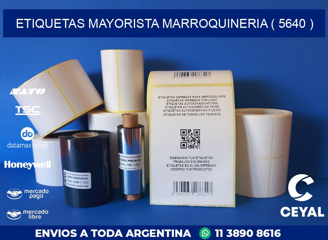 ETIQUETAS MAYORISTA MARROQUINERIA ( 5640 )