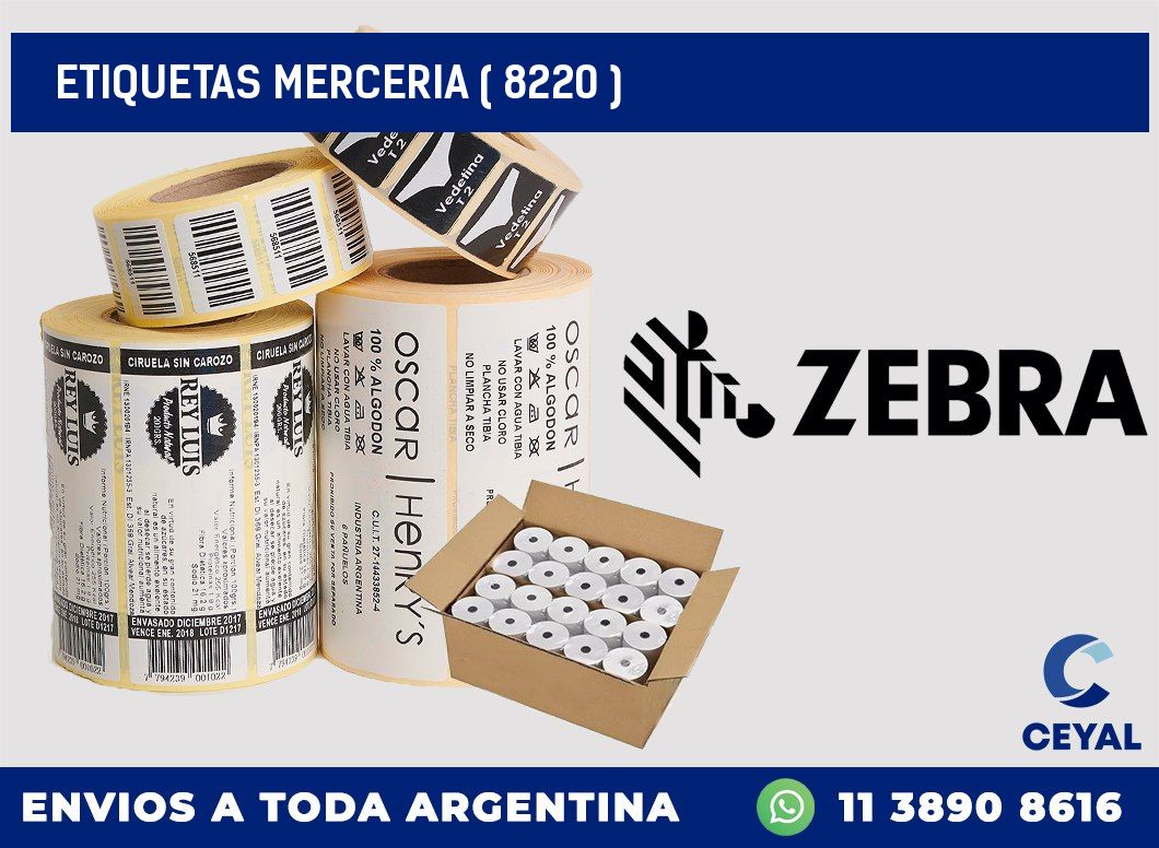 ETIQUETAS MERCERIA ( 8220 )