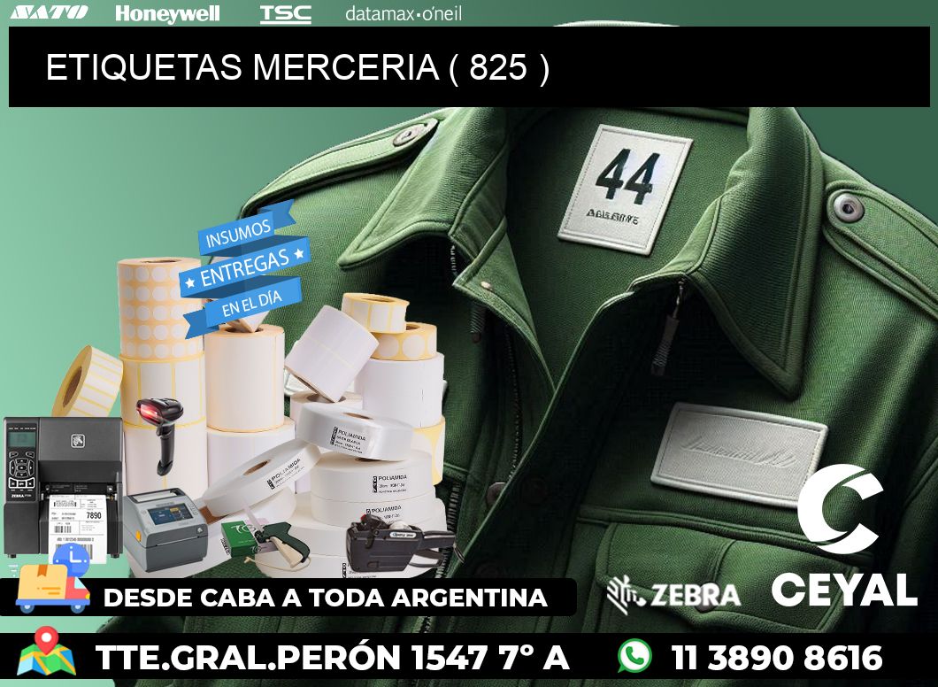 ETIQUETAS MERCERIA ( 825 )