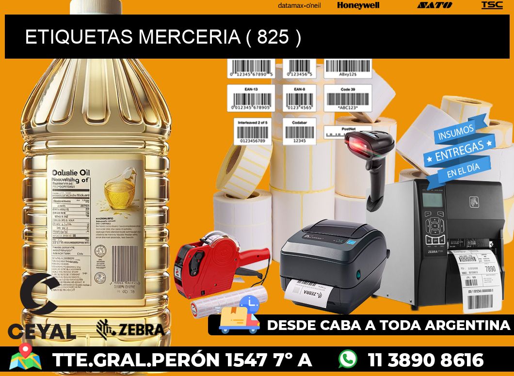 ETIQUETAS MERCERIA ( 825 )