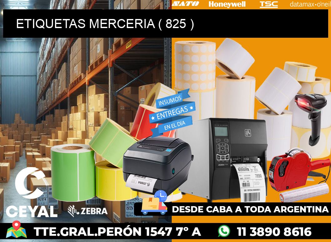 ETIQUETAS MERCERIA ( 825 )