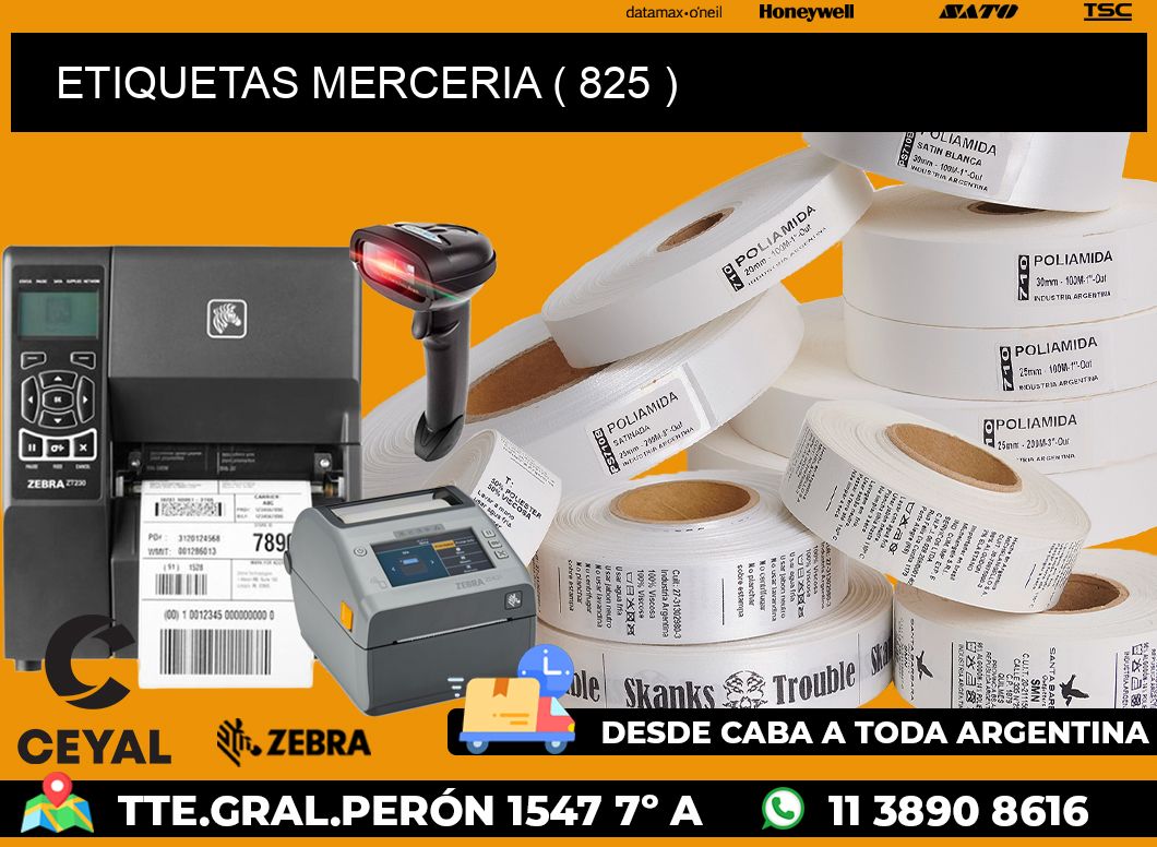 ETIQUETAS MERCERIA ( 825 )