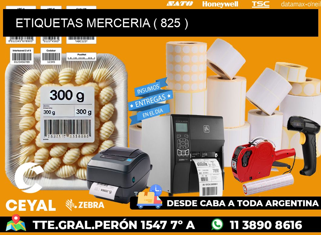 ETIQUETAS MERCERIA ( 825 )