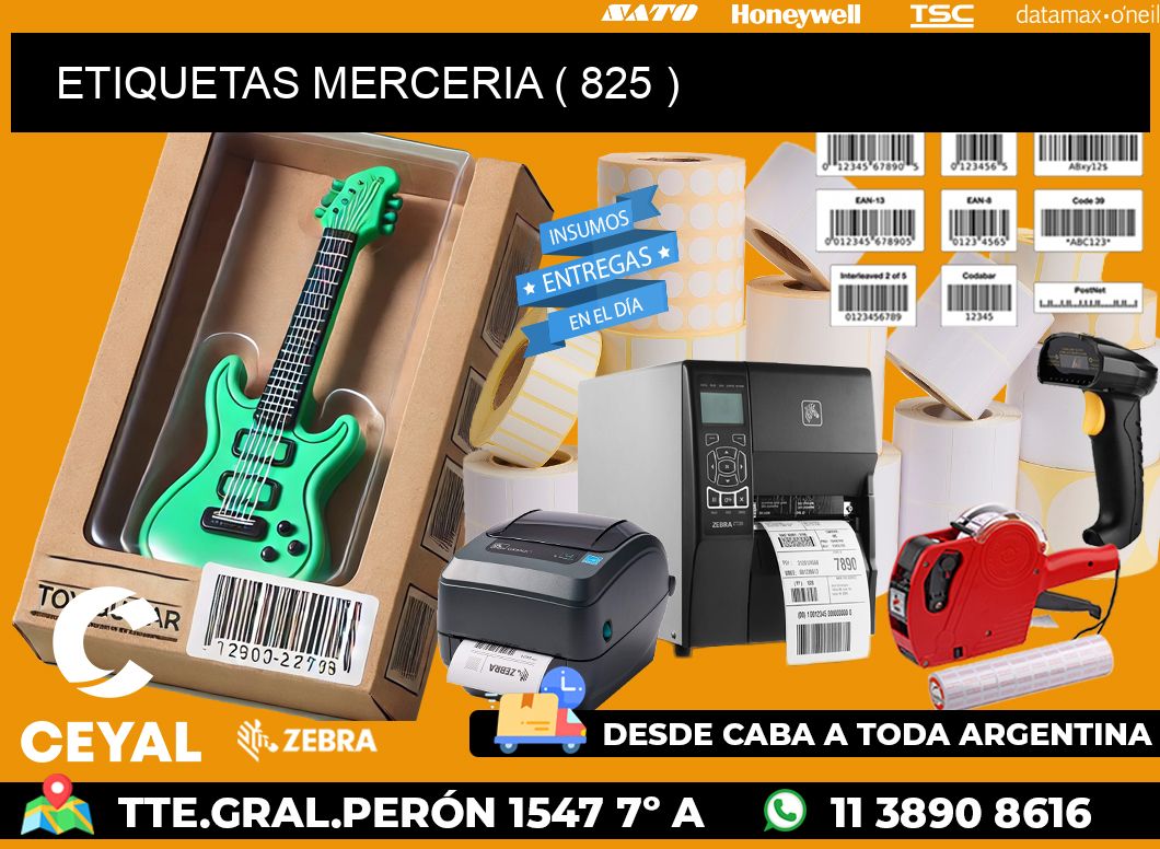 ETIQUETAS MERCERIA ( 825 )