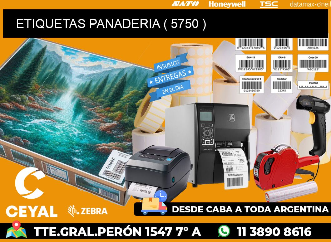 ETIQUETAS PANADERIA ( 5750 )