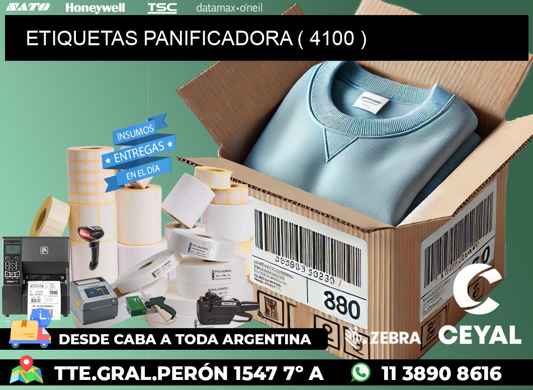 ETIQUETAS PANIFICADORA ( 4100 )