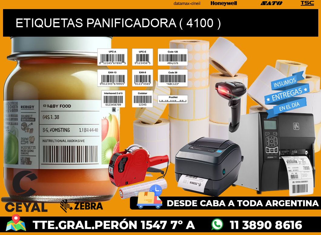 ETIQUETAS PANIFICADORA ( 4100 )