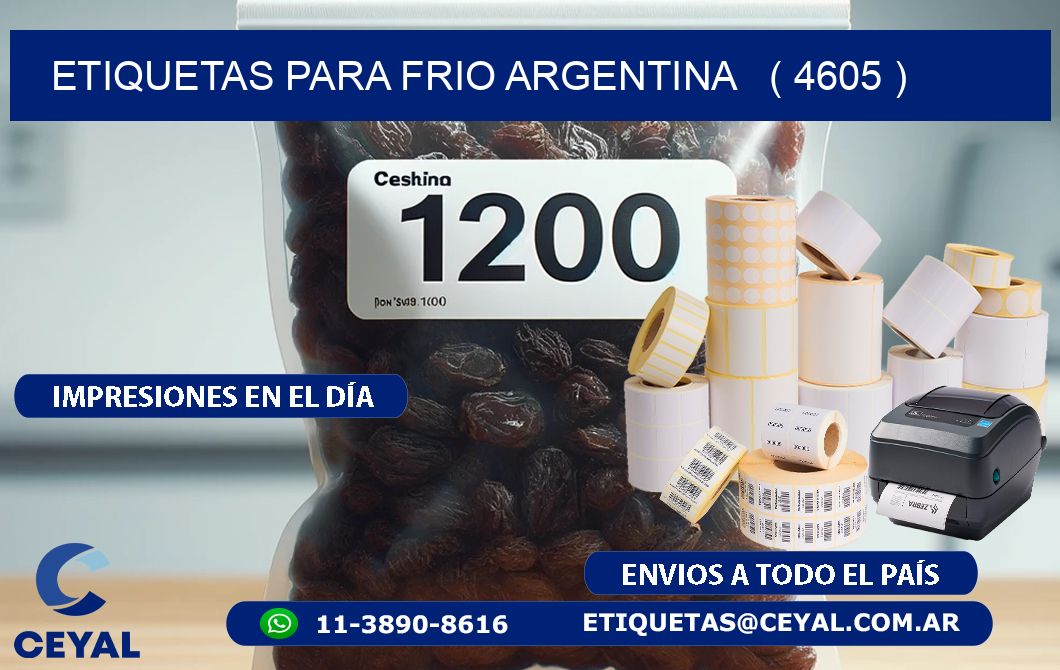 ETIQUETAS PARA FRIO ARGENTINA   ( 4605 )