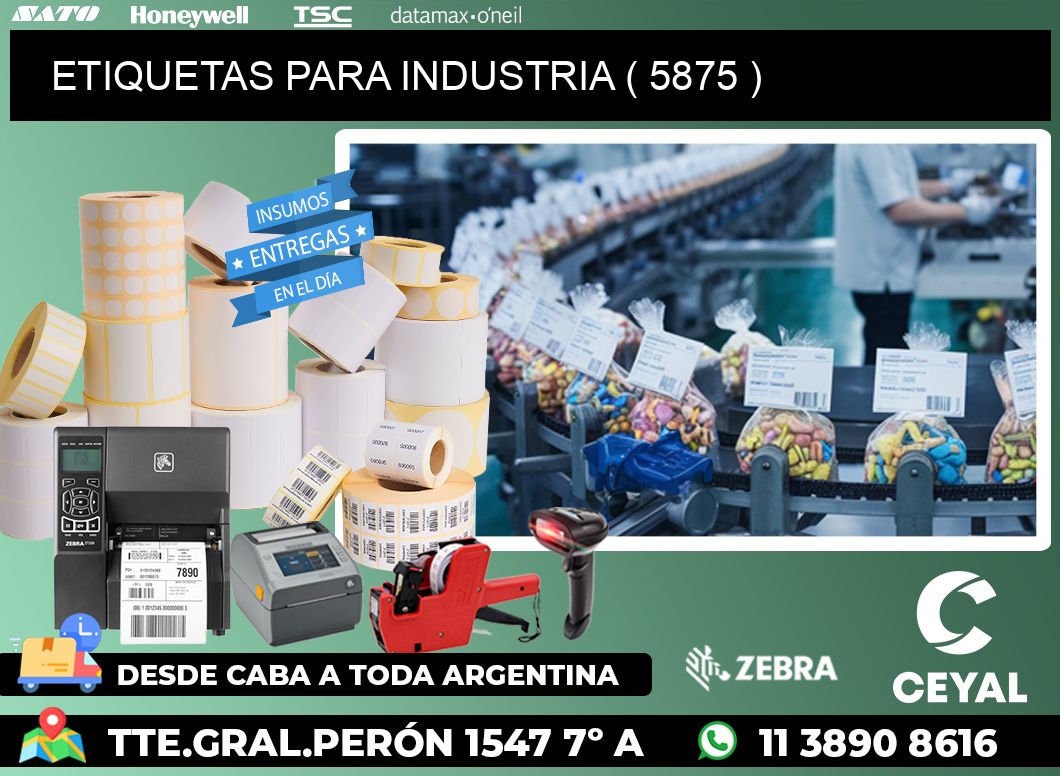 ETIQUETAS PARA INDUSTRIA ( 5875 )