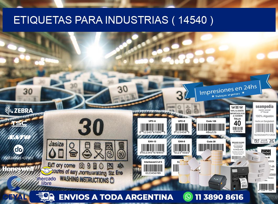 ETIQUETAS PARA INDUSTRIAS ( 14540 )