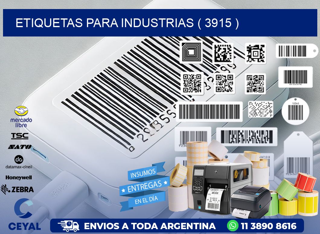 ETIQUETAS PARA INDUSTRIAS ( 3915 )