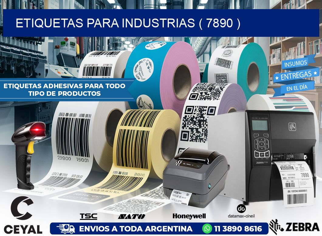 ETIQUETAS PARA INDUSTRIAS ( 7890 )