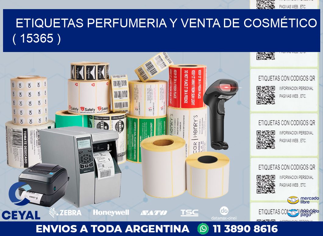 ETIQUETAS PERFUMERIA Y VENTA DE COSMÉTICO ( 15365 )