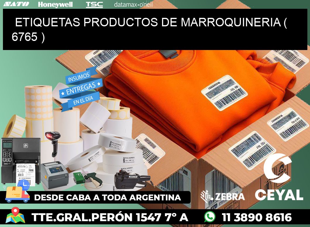 ETIQUETAS PRODUCTOS DE MARROQUINERIA ( 6765 )